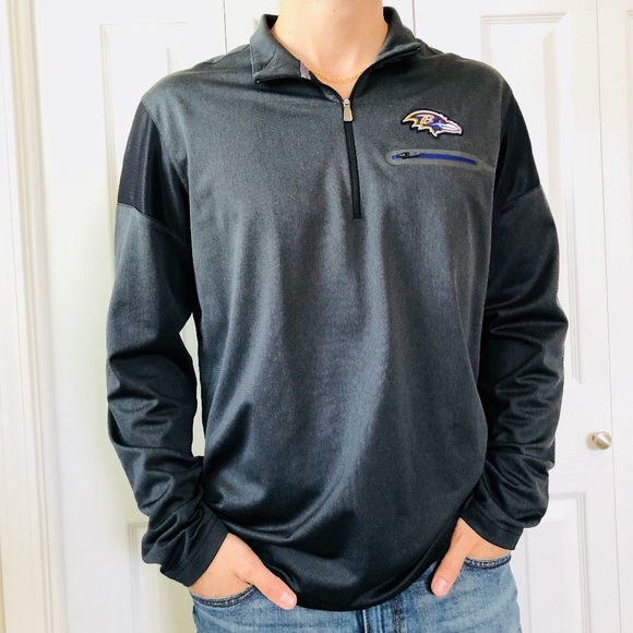 Nike Other - Nike NFL Baltimore Ravens Dri-Fit 1/2-Zip Jacket L